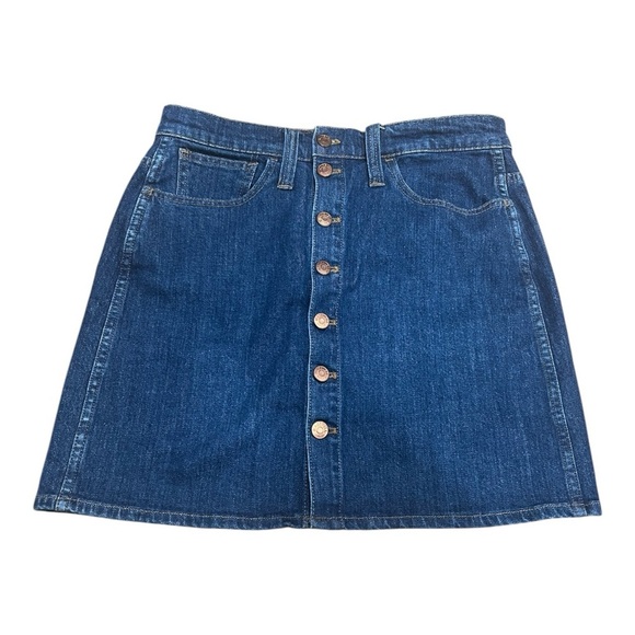 MADEWELL women’s Denim Button-Front Skirt - Picture 1 of 7